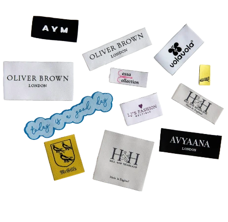 UK's Custom Stick on Clothing Labels