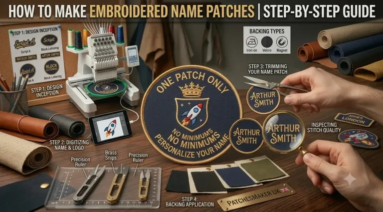 How to Make Embroidered Name Patches Step by Step Guide How to Make Embroidered Name Patches Step-by-Step Guide
