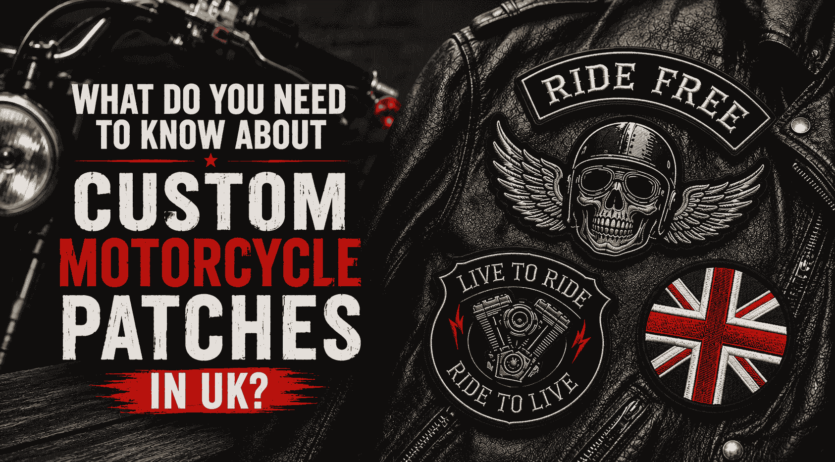 What Do You Need to Know About Custom Motorcycle Patches in UK