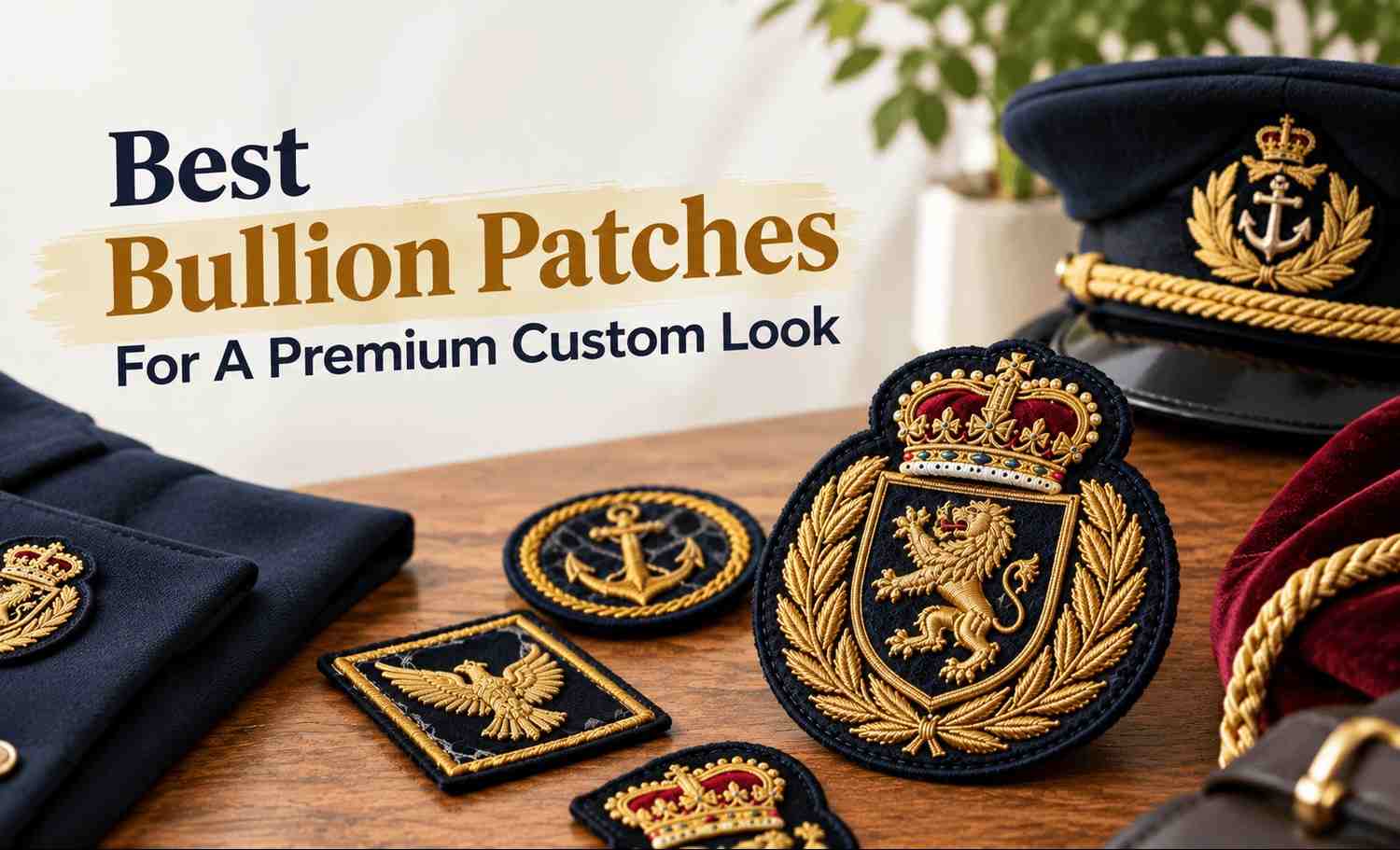 high-quality custom bullion patches